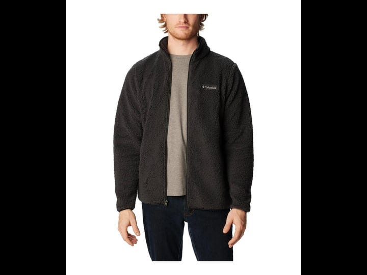 columbia-mens-rugged-ridge-iii-full-zip-sherpa-fleece-black-m-1