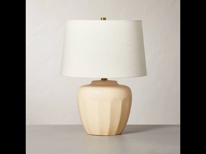 faceted-ceramic-table-lamp-taupe-cream-includes-led-light-bulb-hearth-hand-with-magnolia-1