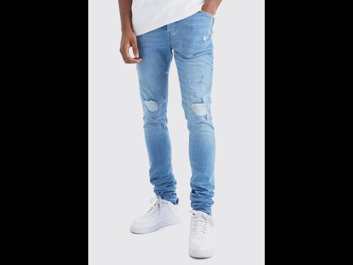 boohoo-mens-tall-skinny-stacked-distressed-ripped-let-down-hem-jean-1