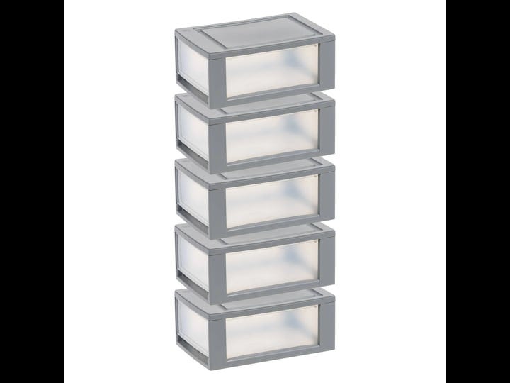 iris-usa-stackable-storage-drawer-gray-5-pack-1