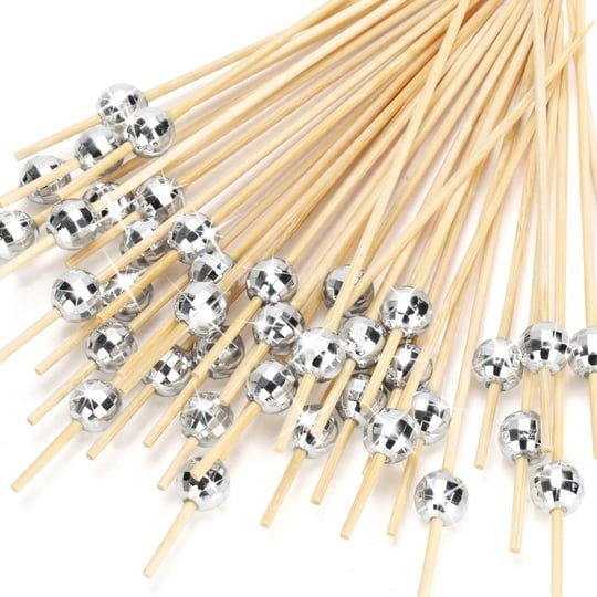 seansda-cocktail-picks-disco-ball-decorative-toothpicks-for-appetizers-fancy-bamboo-skewers-for-appe-1