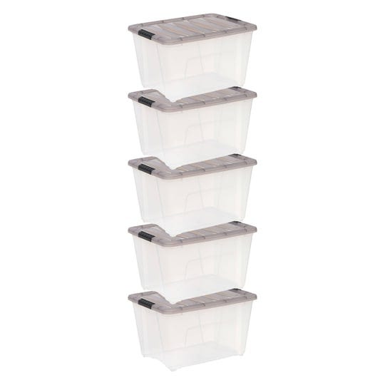iris-usa-53-quart-stack-pull-clear-storage-box-gray-5-pack-1