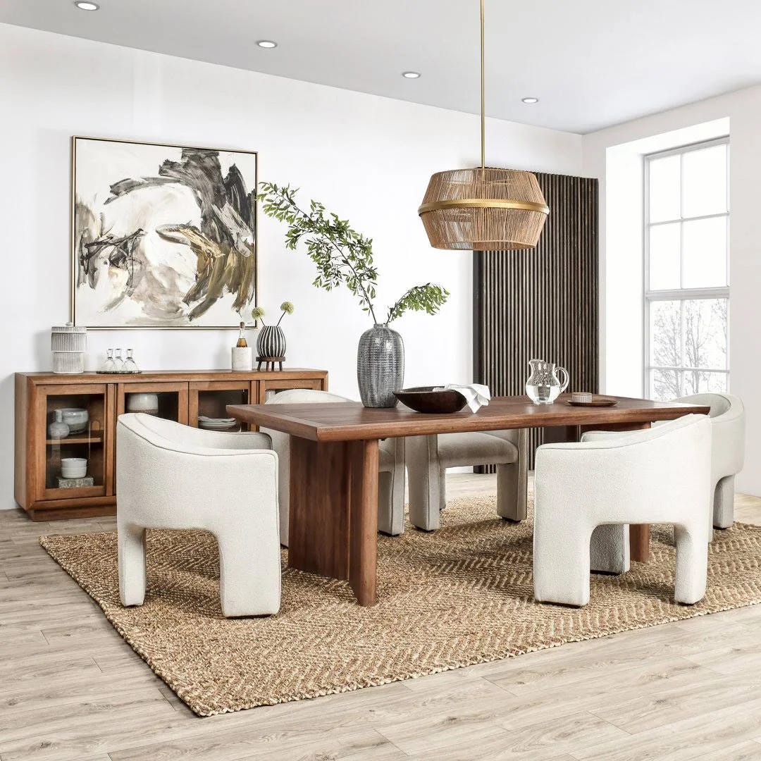 Mango Wood Round Dining Table from Joss & Main | Image