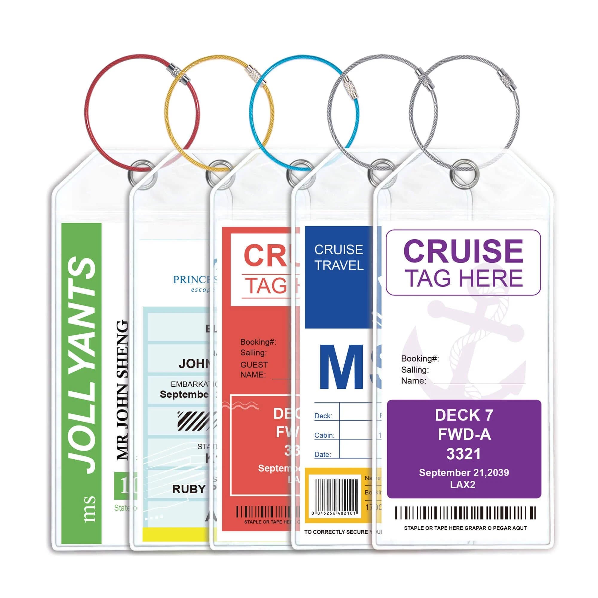 Wide Cruise Luggage Tags for Easy Pass Management | Image