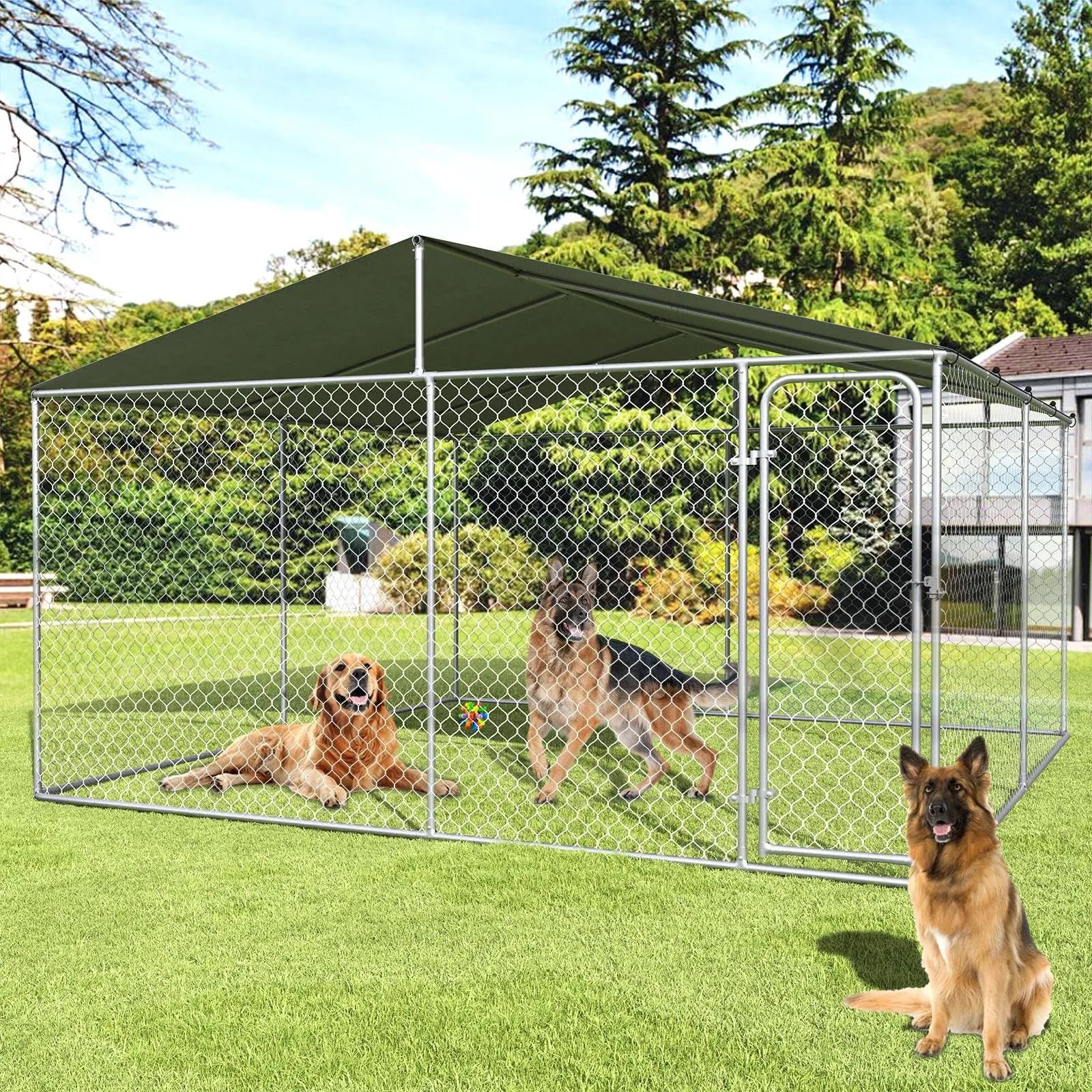 Yafylly Extra Large Outdoor Dog Kennel | Image