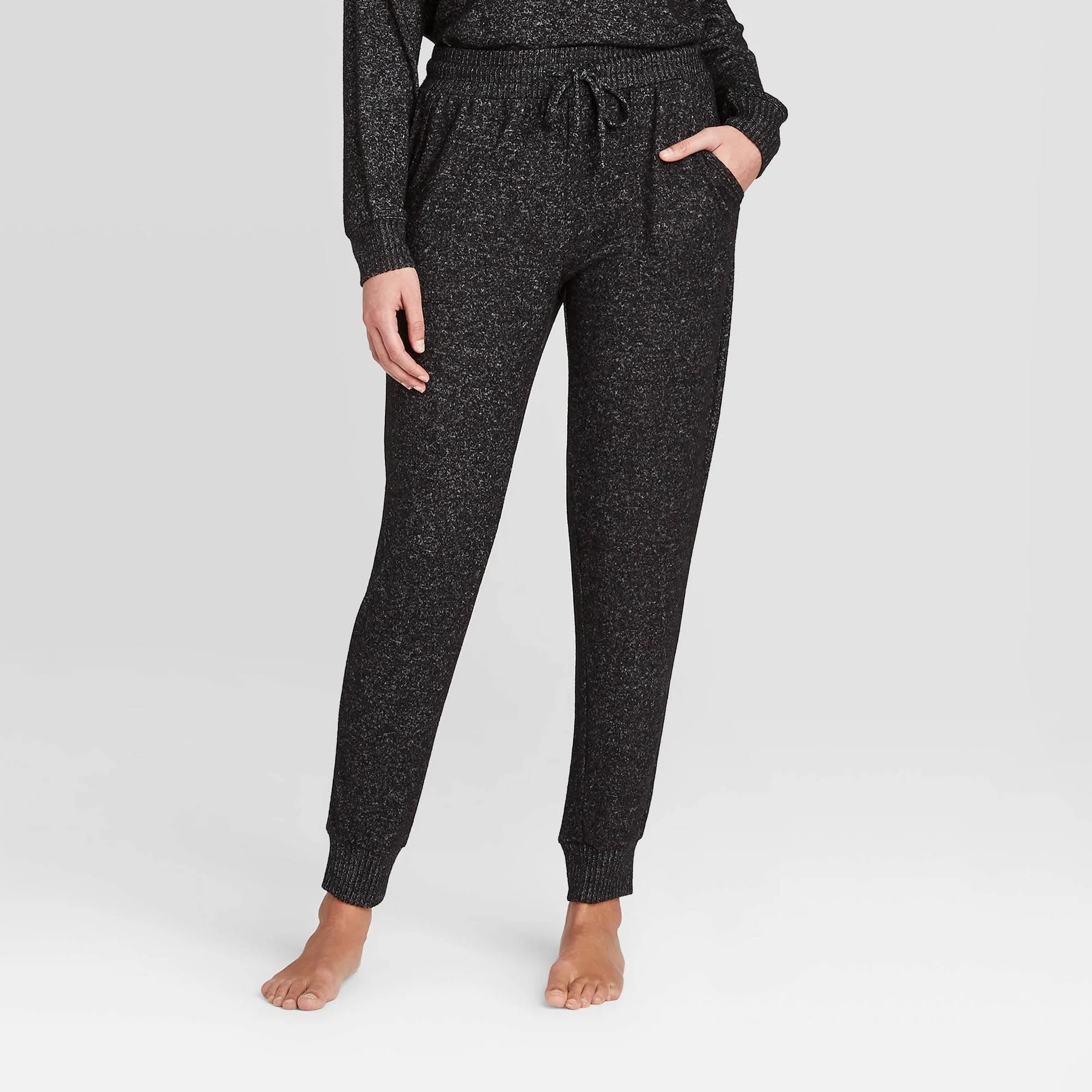Comfy Lounge Pants: Perfectly Cozy Stars Above Dark Gray | Image
