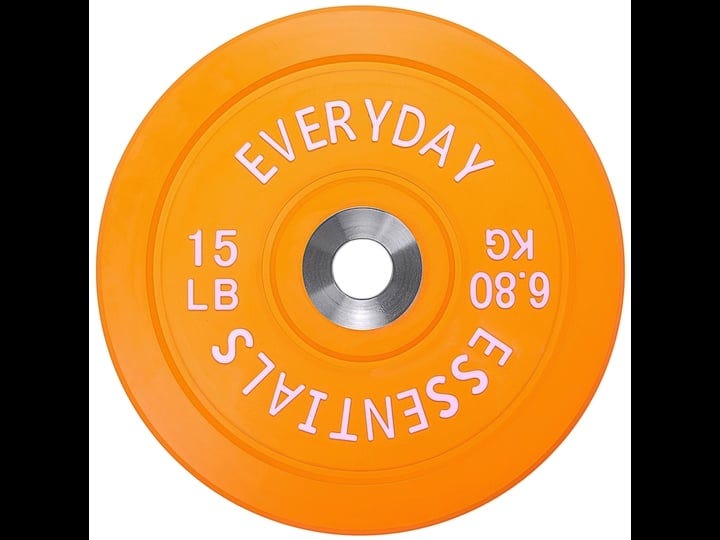 everyday-essentials-color-coded-olympic-bumper-plate-weight-plate-with-steel-hub-15-lbs-1