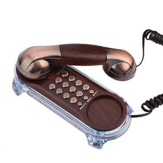 zerone-antique-corded-phone-elegant-mini-size-corded-phone-retro-style-trimline-telephone-landline-w-1