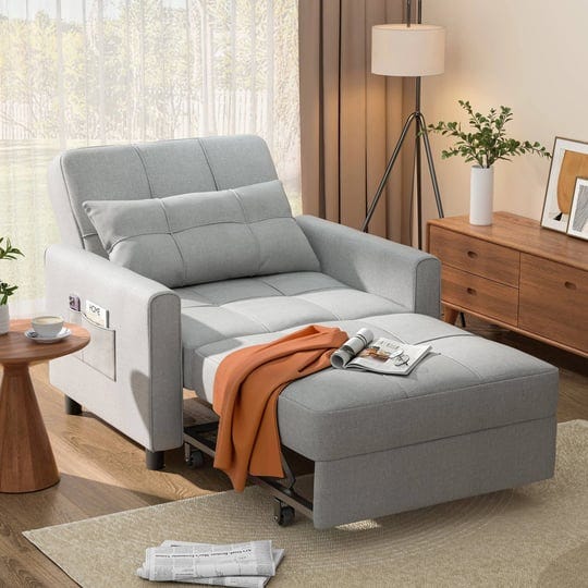 sofa-beds-chair-3-in-1-convertible-chair-single-bed-grey-1
