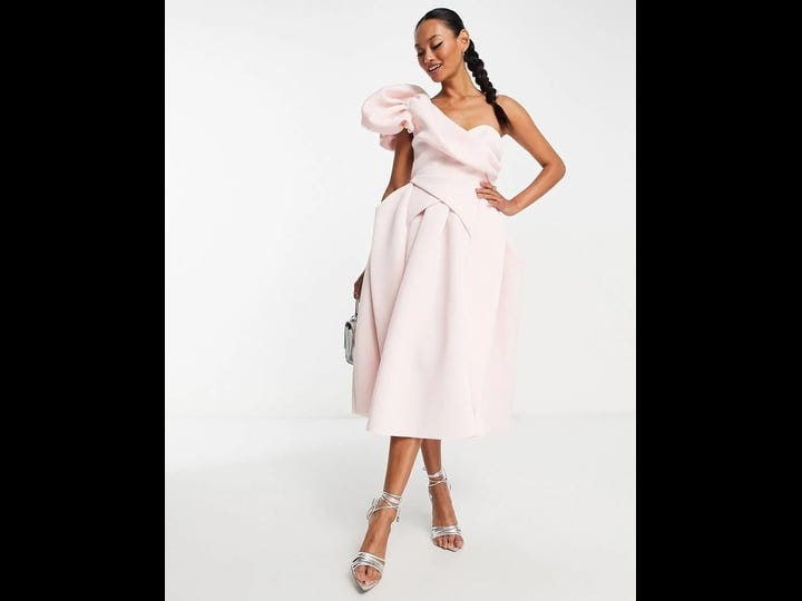 asos-design-one-shoulder-origami-midi-prom-dress-in-blush-pink-1