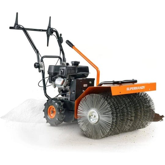 superhandy-heavy-duty-power-sweeper-7hp-gas-engine-23-5-broom-for-dirt-debris-snow-1