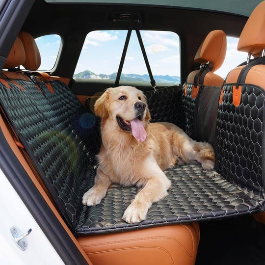 onko-upgraded-leather-dog-car-seat-cover-for-back-seat-car-bed-with-mesh-window-non-inflatable-car-m-1