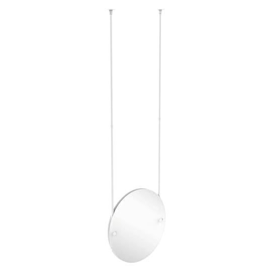 allied-brass-ch-90-whm-frameless-round-ceiling-hung-mirror-with-beveled-edge-matte-white-1