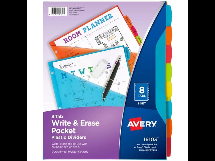 avery-write-erase-8-tab-plastic-dividers-pockets-brights-16104