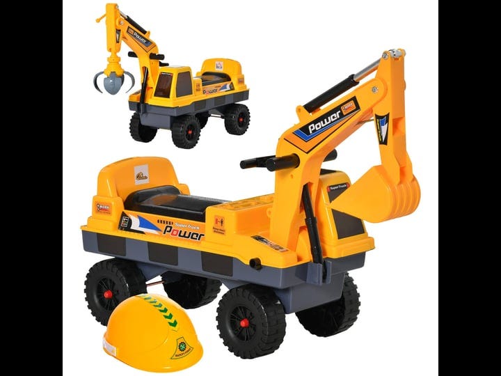 qaba-no-power-2-in-1-ride-on-excavator-with-helmet-and-claw-construction-truck-set-multi-functional--1