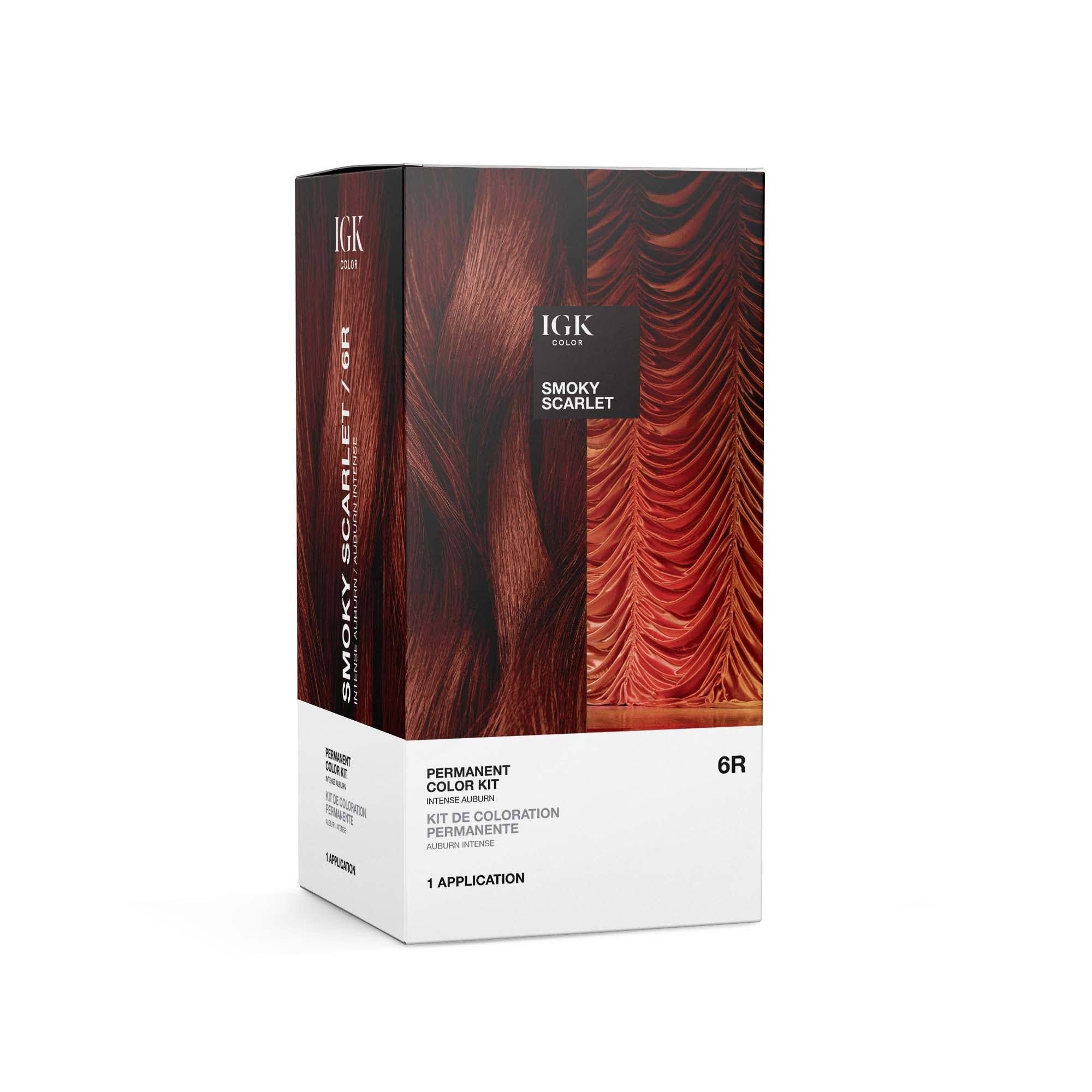 Igk Permanent Color Kit: Smoky Scarlet Burgundy Hair Dye | Image