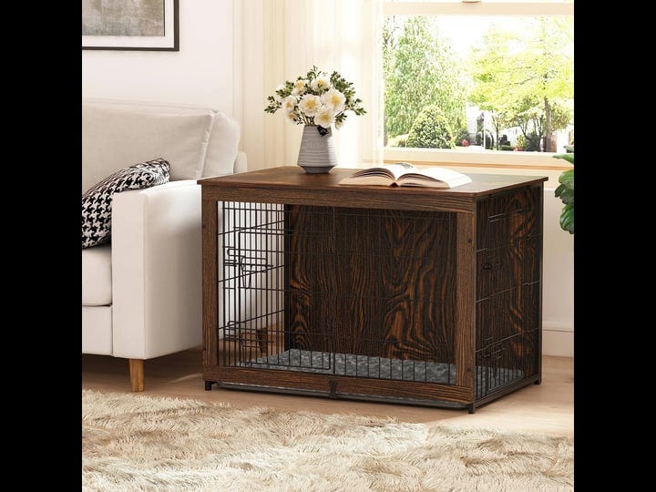 megidok-wooden-dog-crate-furniture-with-cushion-dog-crate-end-table-with-tray-double-doors-dog-crate-1