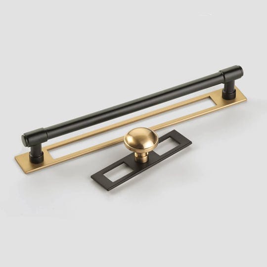 black-and-champagne-bronze-industrial-modern-pulls-and-knob-with-backplate-1