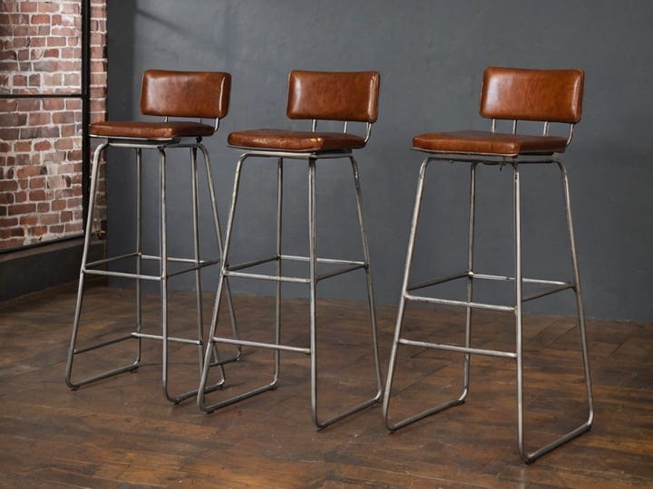 Leather-Metal-Bar-Stools-Counter-Stools-2