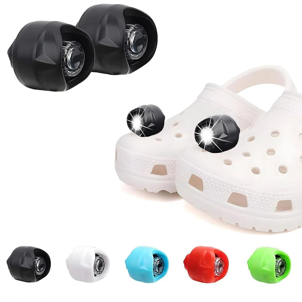 Get Ready for Adventure: Handy Croc Lights for Shoes and Hands-Free Headlights Set | Image