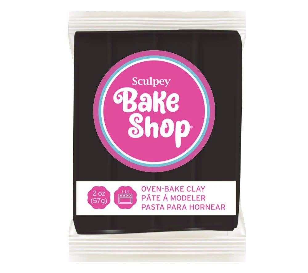 Sculpey Bake Shop Oven-Bake Clay (Black) - 2 oz | Image