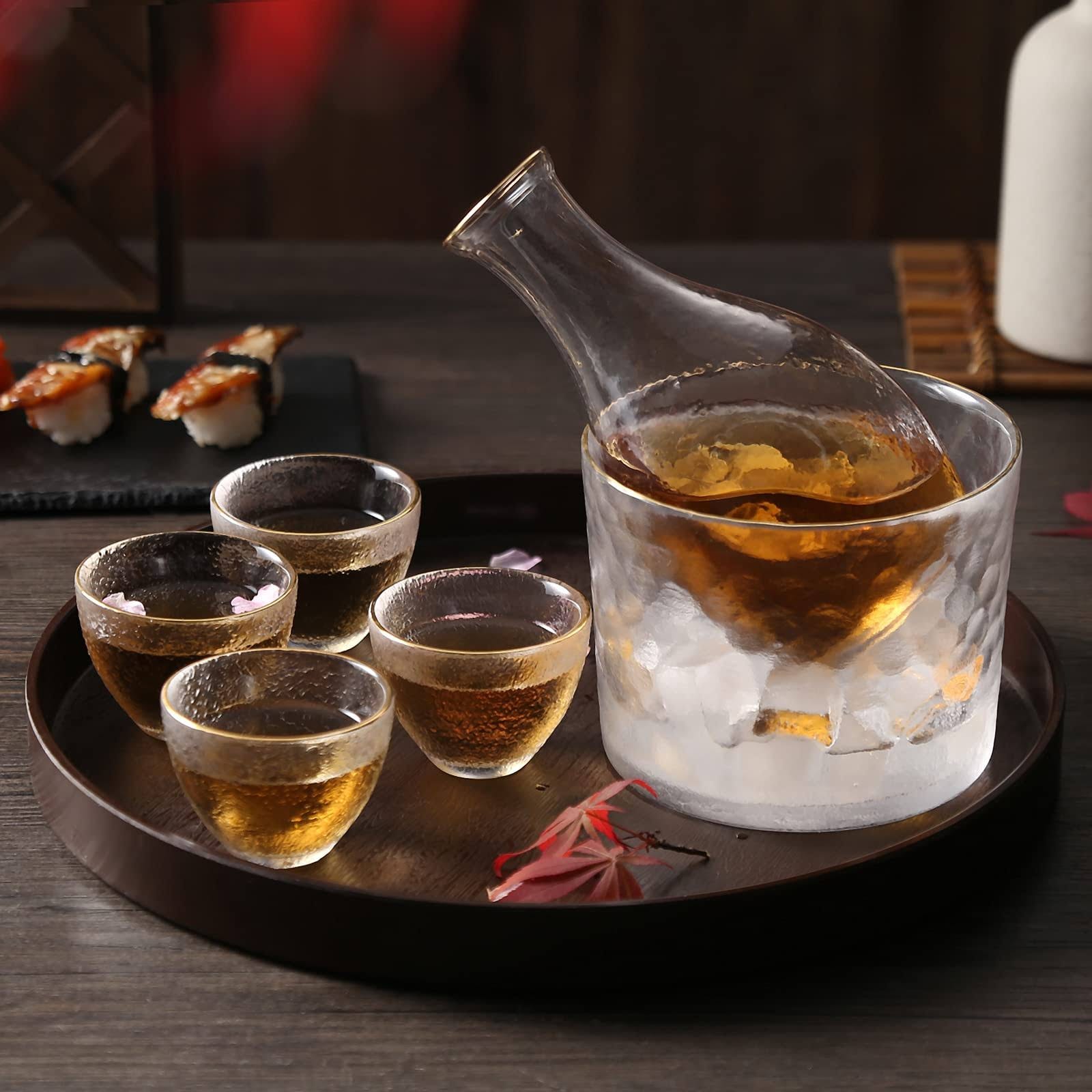 Artisan-Crafted Japanese Sake Set for 4 | Image