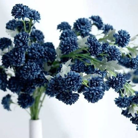 efavormart-2-bushes-33-inch-navy-blue-chrysanthemum-silk-flowers-artificial-mums-pom-pom-spray-perfe-1