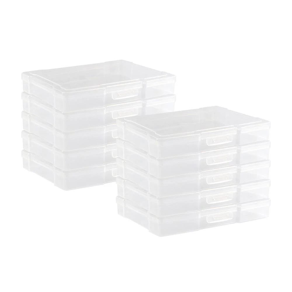 Novelinks Clear 10-Pack Photo Storage Containers | Image