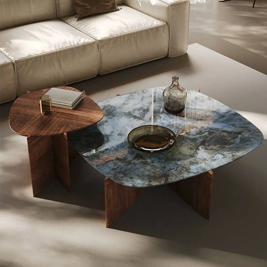 eureka-walnut-blue-jade-marble-irregular-coffee-table-set-of-two-1