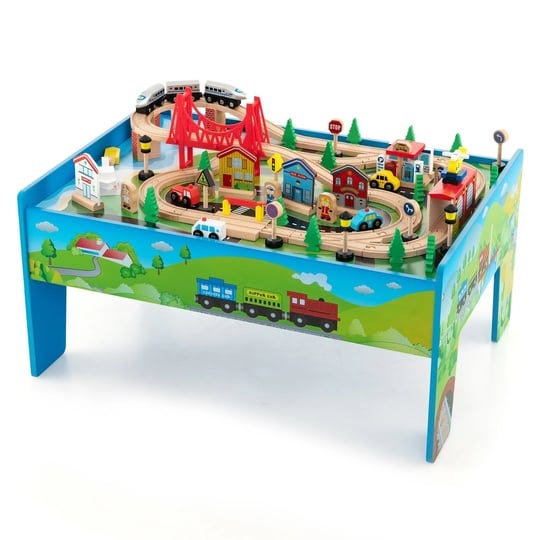 80-piece-wooden-train-set-and-table-costway-1