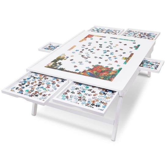jumbl-1500-piece-puzzle-board-rack-w-mat-27-x-35-wooden-jigsaw-puzzle-table-white-1