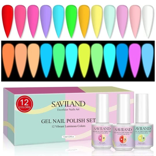 saviland-glows-in-the-dark-gel-nail-polish-sets-12-colors-luminous-u-v-led-soak-off-neon-gel-nail-po-1