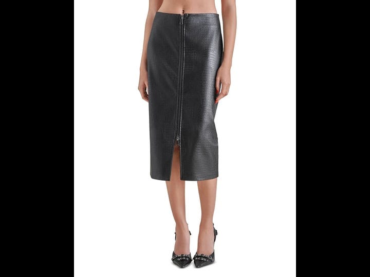 steve-madden-womens-hayes-faux-leather-midi-skirt-black-size-3