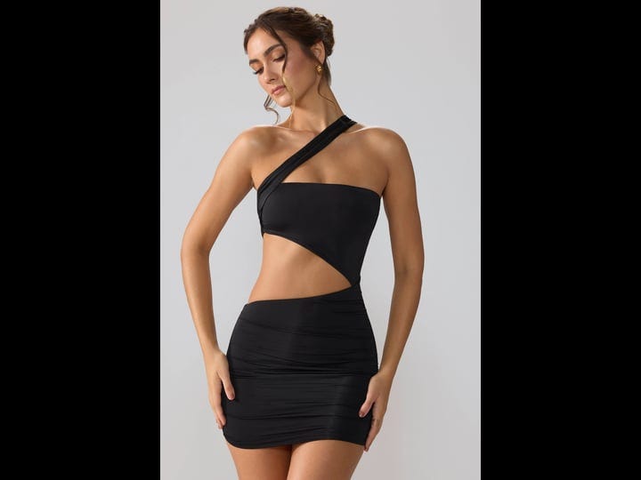 oh-polly-slinky-jersey-ruched-cut-out-mini-dress-in-black-6-1