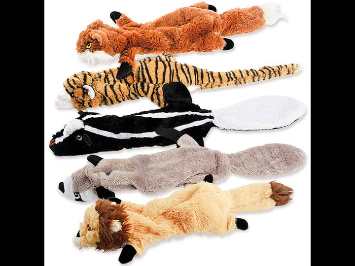 dog-squeaky-toys-no-stuffing-plush-dogs-chew-toy-for-small-medium-large-breed-chewers-5-pack-stuffle-1