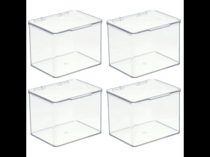 mdesign-kitchen-pantry-fridge-storage-organizer-bin-box-with-hinge-lid-clear-1