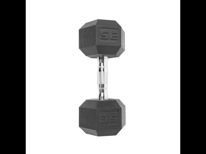 cap-barbell-rubber-coated-hex-dumbbell-single-35-lbs-1