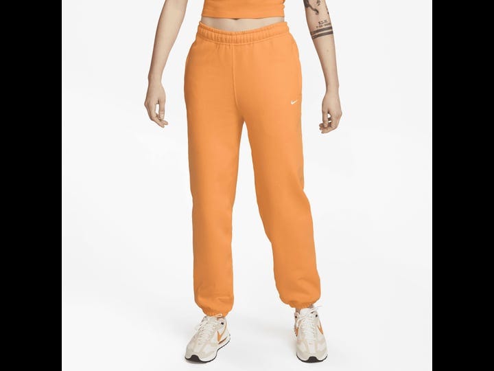 nike-womens-solo-swoosh-fleece-pants-in-orange-1