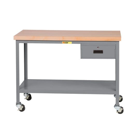 little-giant-wts-3060-3r-dr-mobile-butcher-block-top-tables-2-shelf-drawer-60w-x-30d-x-35h-1