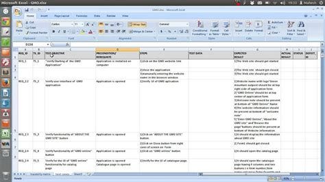 sample test case template document excel youtube