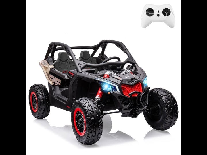 ride-on-utv-car-licensed-can-am-electric-off-road-car-23-large-seat-4wd-kids-truck-w-remote-control--1