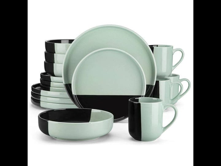 dipped-glaze-16-piece-black-green-stoneware-dinnerware-set-plates-bowls-set-service-for-4-1