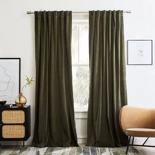 cotton-velvet-curtain-dark-olive-48x96-west-elm-1