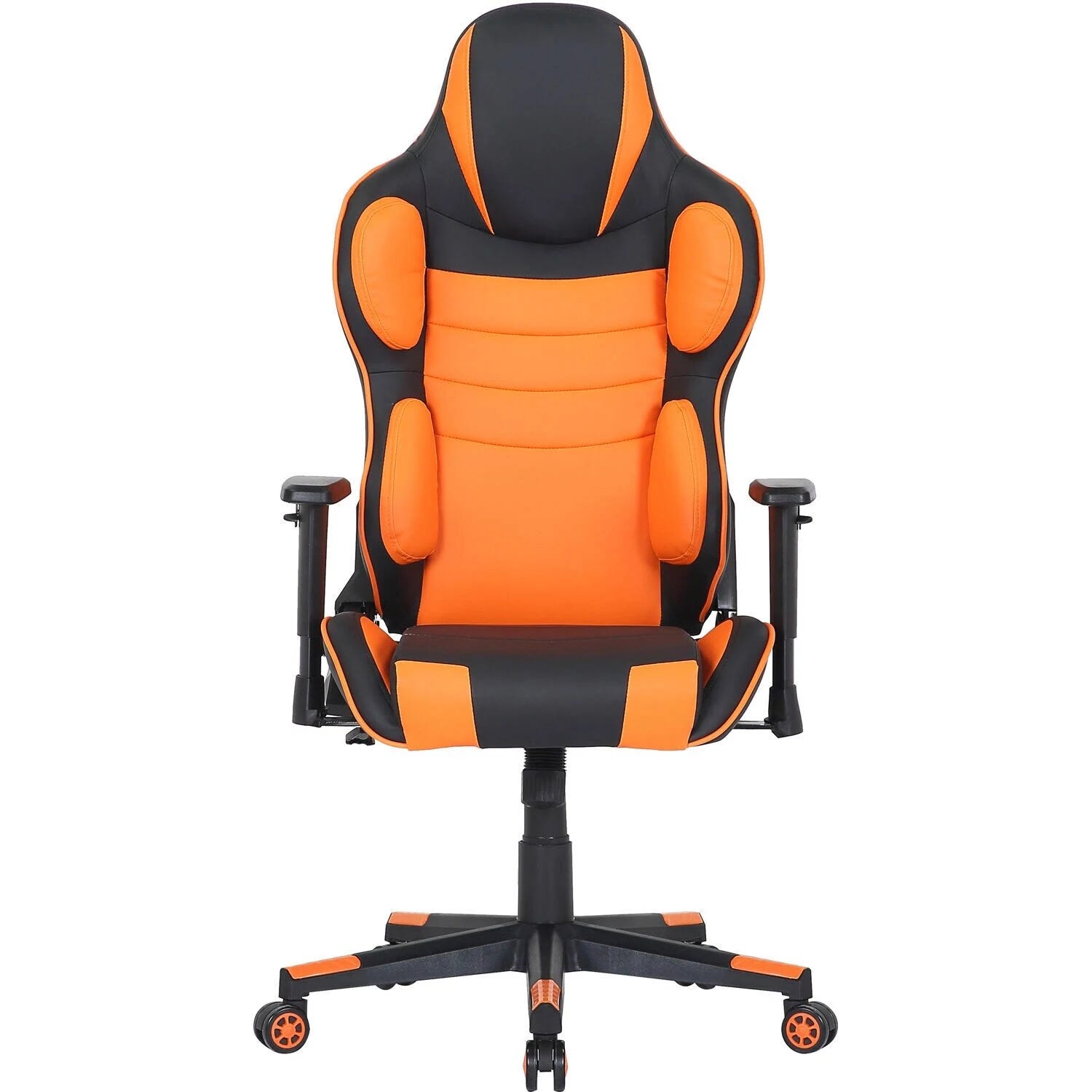 Stylish & Ergonomic Commando Gaming Chair - Black & Orange | Image
