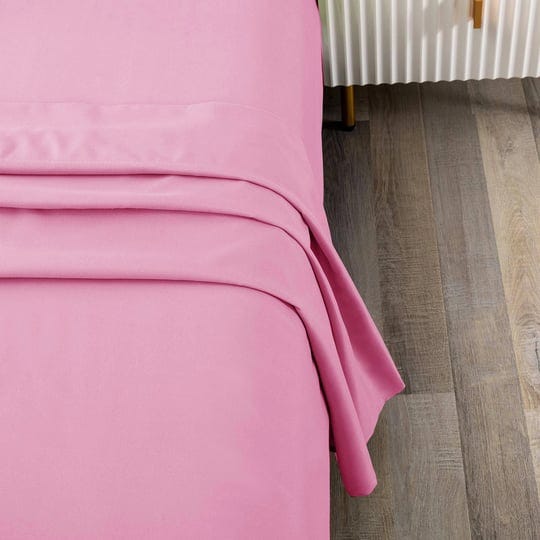toodou-silky-soft-most-comfortable-and-luxurious-pink-twin-flat-sheet-is-made-of-soft-wrinkle-resist-1