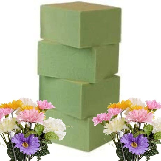 greenbrier-4-piece-gentle-grip-floral-foam-blocks-green-1