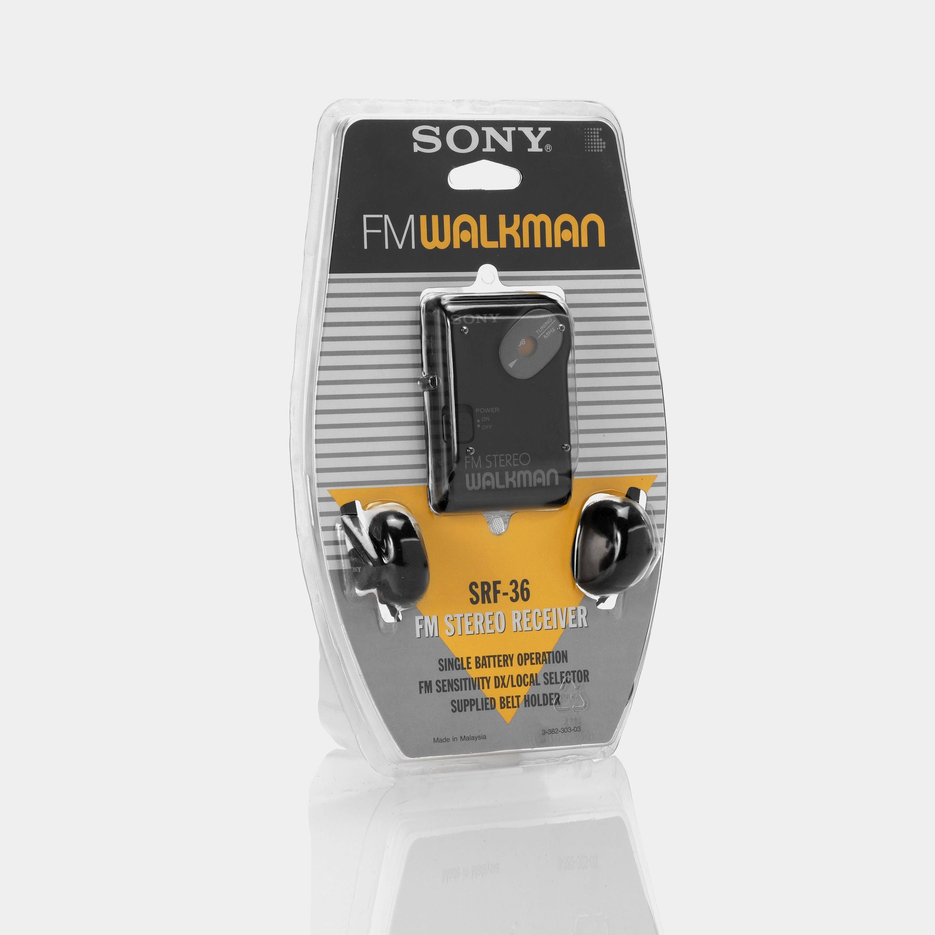 Sony SRF 36 FM Walkman Receiver: Portable AM/FM Radio with 3.5mm Audio Output | Image