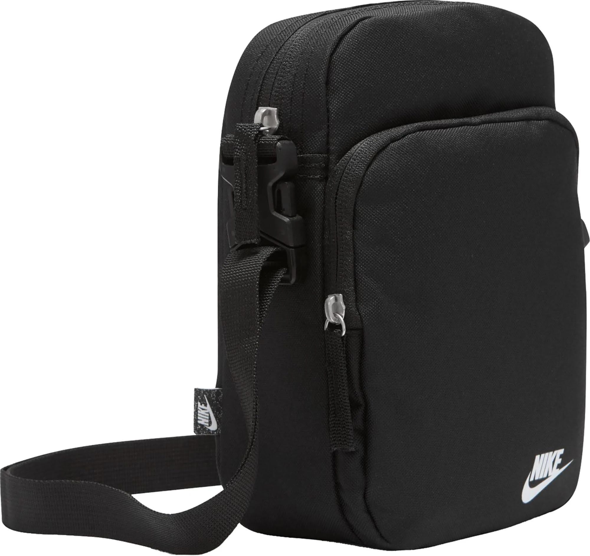 Comfortable Nike Heritage Black Side Bag with Adjustable Strap | Image