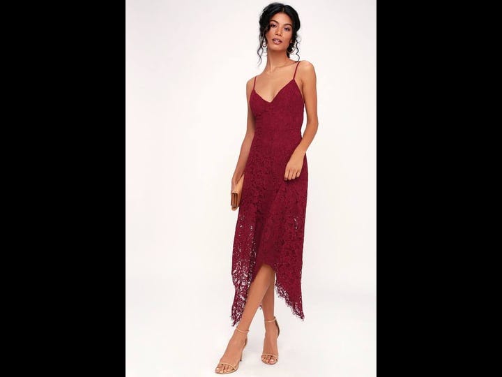 lulus-one-wish-burgundy-lace-midi-dress-size-large-100-rayon-1