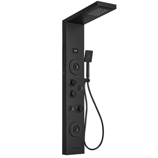 ytpl09-shower-panel-system-matte-black-waterfall-shower-panel-system-with-5-way-diverter-valve-inclu-1